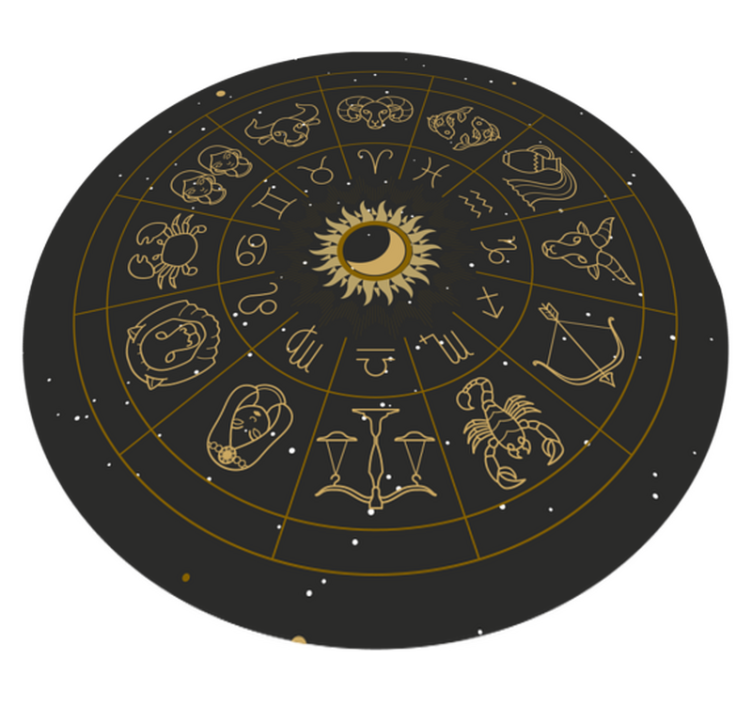 Alfombras vinílicas modernas Signos del zodiaco mandala - TenVinilo