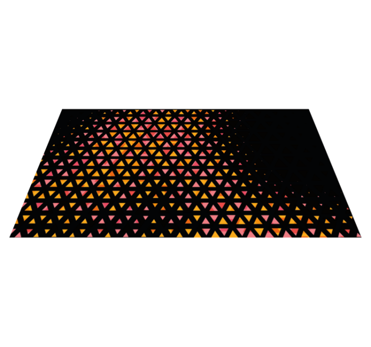 Alfombra de vinilo geométrica gradiente triangular - TenVinilo