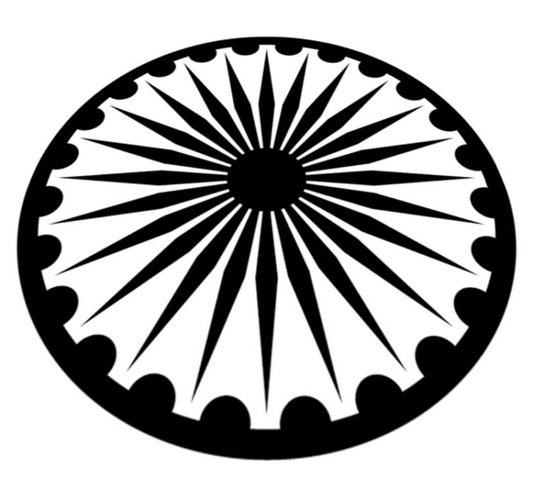 Alfombras vinílicas modernas mandala monocroma - TenVinilo