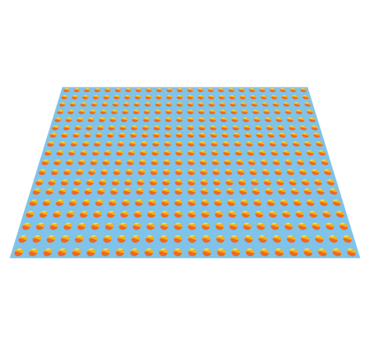 Alfombra vinílica textura madera patrón de naranjas del sol - TenVinilo