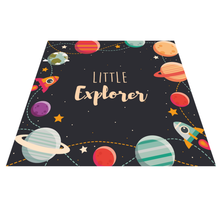 Alfombra vinílica infantil pequeño explorador - TenVinilo