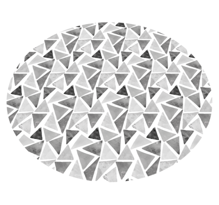 Alfombra de vinilo geométrica Triángulos de tonos grises - TenVinilo