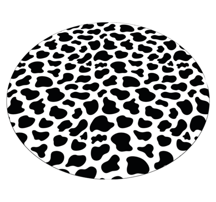 Alfombra vinílica animal print patrón circular de piel - TenVinilo