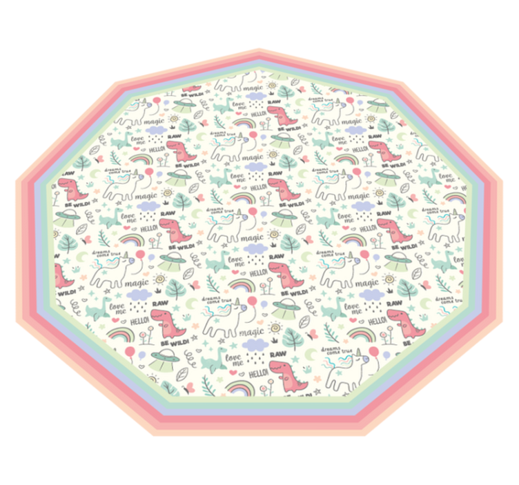 Alfombra de vinilo infantil motivo juguetón del alfabeto - TenVinilo