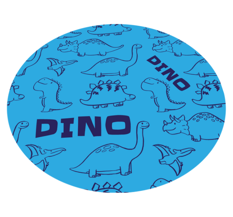 Alfombra vinílica infantil temática de dinosaurios - TenVinilo