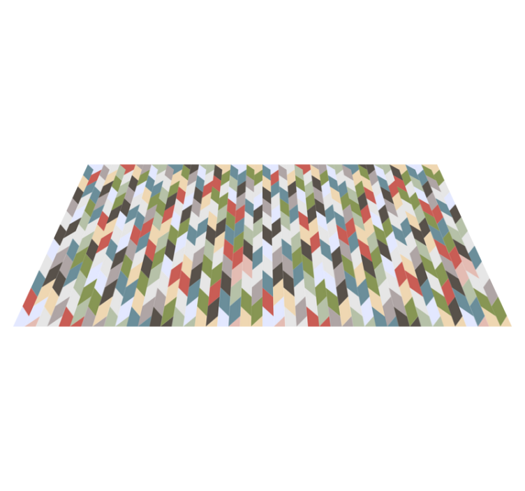 Alfombra de vinilo geométrica espectro de espina de pescado - TenVinilo