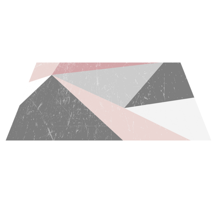 Alfombra de vinilo geométrica con formas superpuestas - TenVinilo