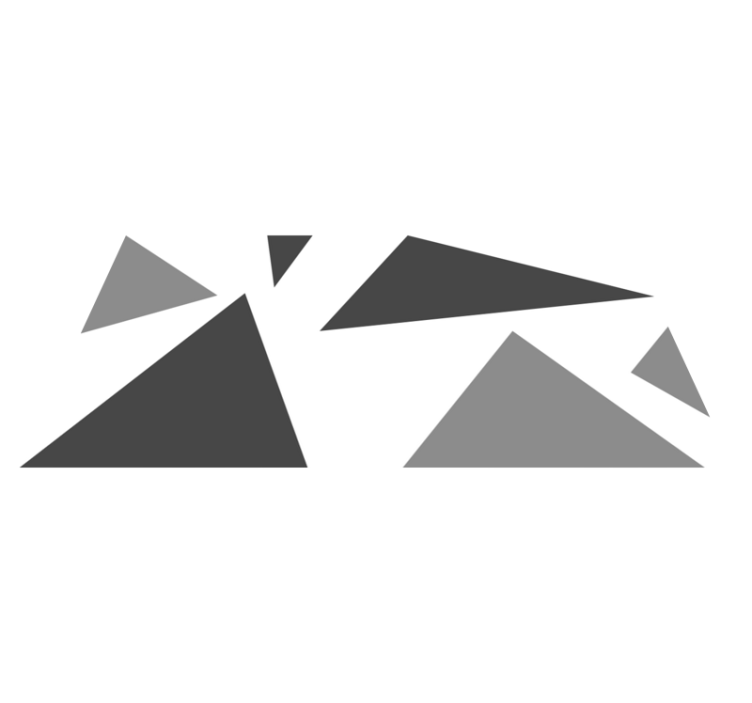 Alfombra de vinilo geométrica contraste de formas - TenVinilo