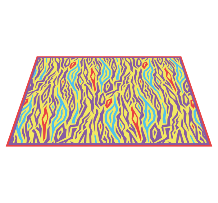 Alfombra de vinilo geométrica rayas de cebra abstractas - TenVinilo