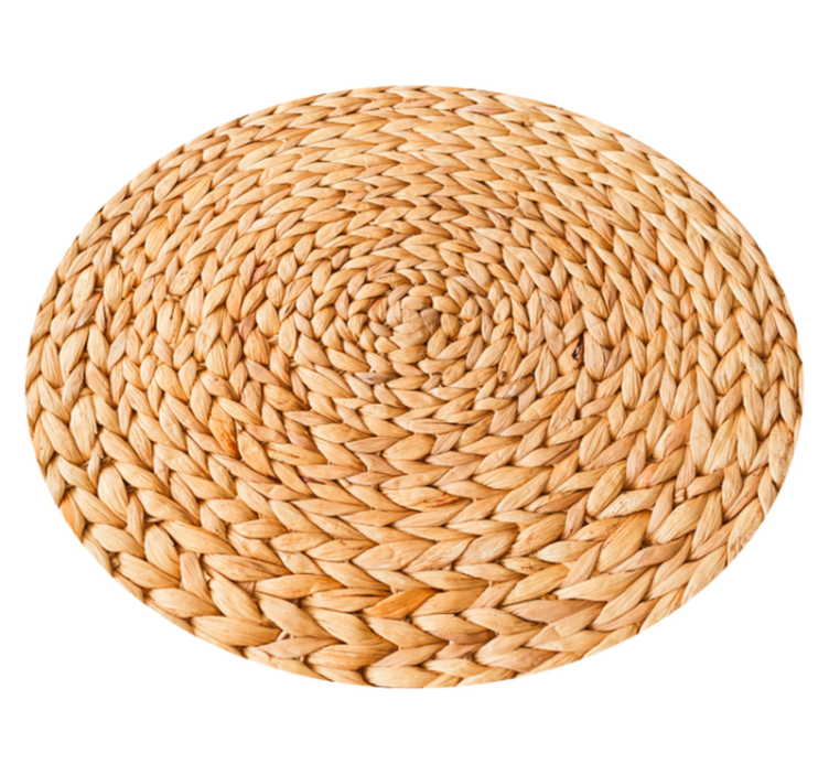 Alfombra vinílica imitación patrón trenzado - TenVinilo