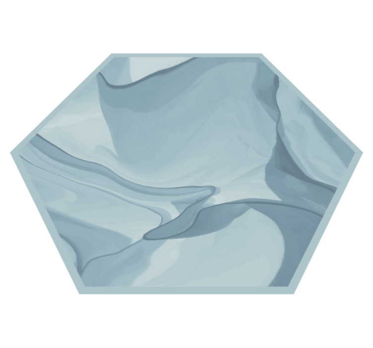 Alfombra vinílica imitación ondas azules abstractas - TenVinilo