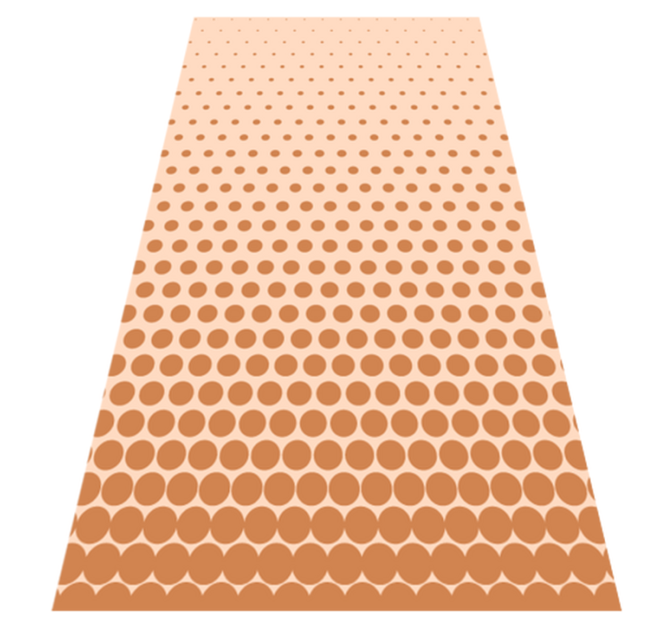 Alfombra vinílica rayas gradiente de lunares - TenVinilo