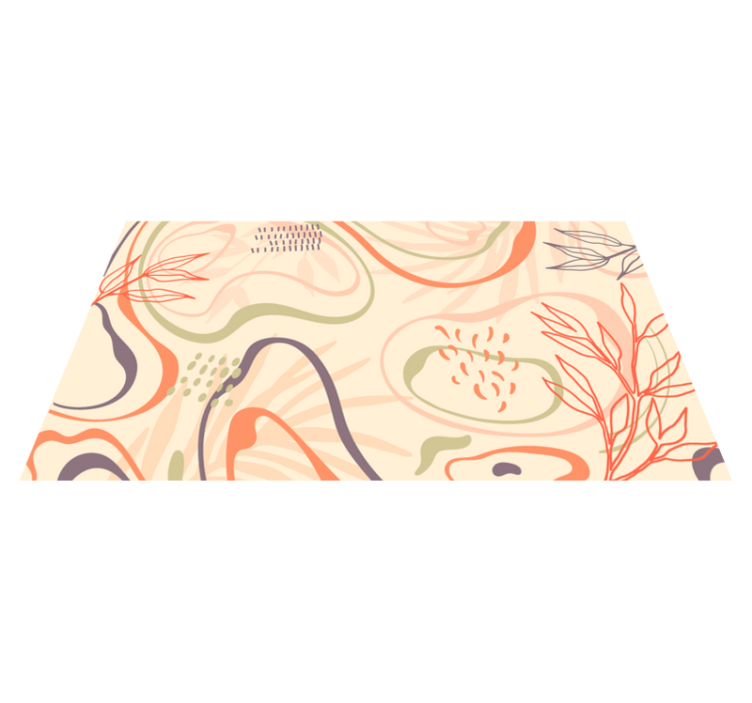 Alfombra vinílica naturaleza formas orgánicas abstractas - TenVinilo