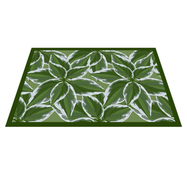 Alfombra vinílica nórdica plantas tropicales - TenVinilo