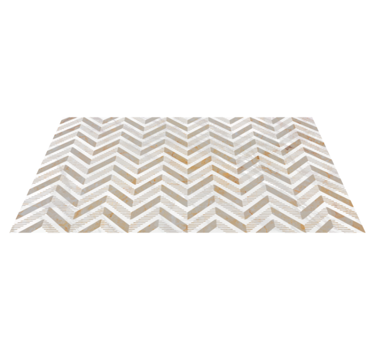 Alfombra vinílica cocina chevron elegante - TenVinilo