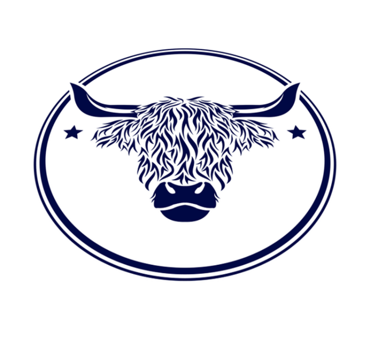 Alfombra vinílica animales vaca escocesa - TenVinilo