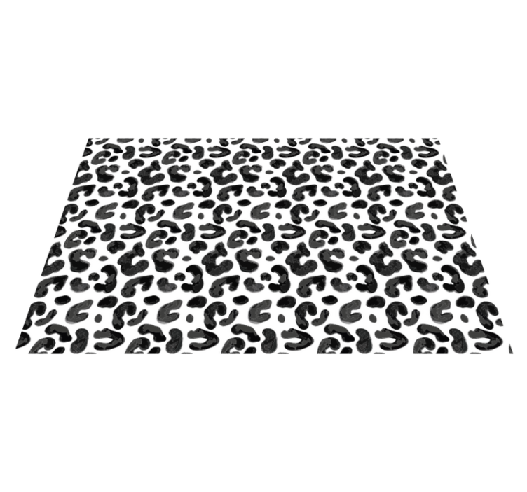 Alfombra vinílica animal print estética de leopardo - TenVinilo