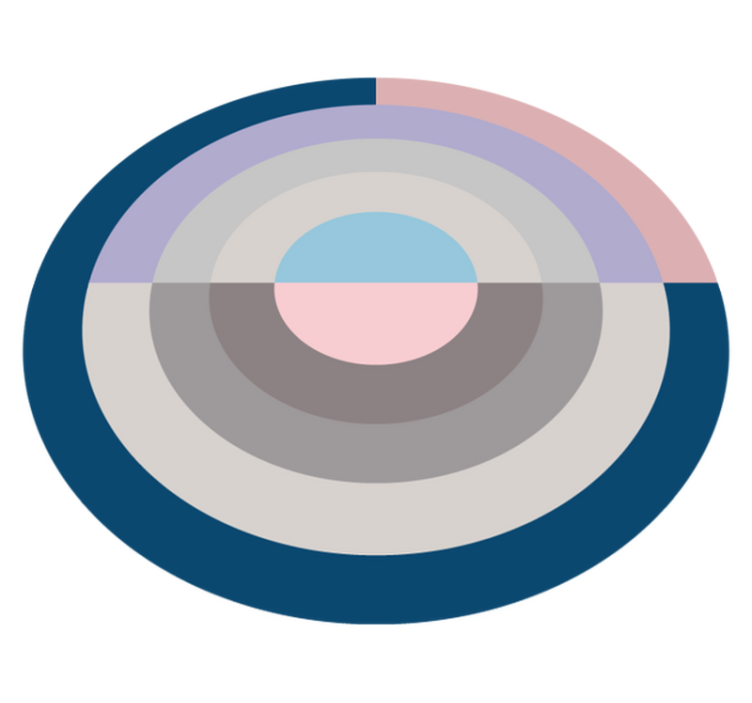 Alfombras vinílicas modernas paleta de colores circular - TenVinilo