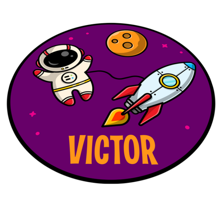 Alfombra vinílica infantil expedición con nombre - TenVinilo