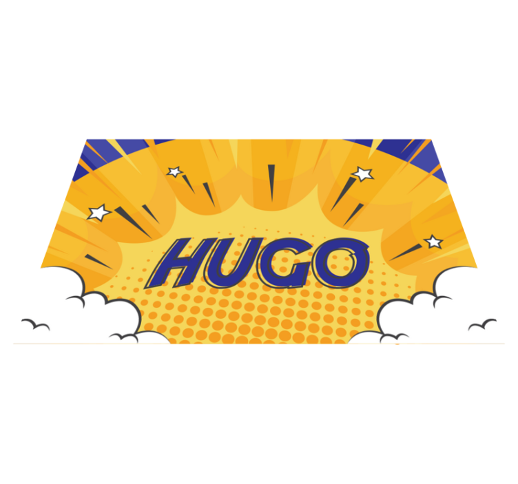 Alfombra vinílica personalizable sol radiante héroe - TenVinilo