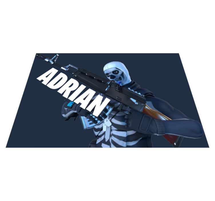 Alfombras vinílicas juveniles esqueleto de juego - TenVinilo