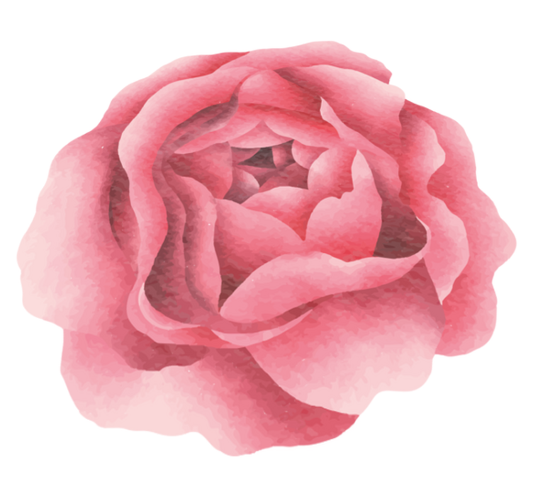 Alfombra vinílica flores flor rosa ruborizada - TenVinilo