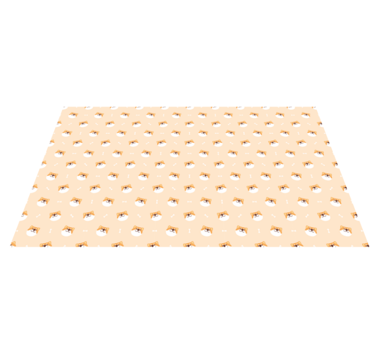 Aflombra vinílica animales Dibujos animados de cara de perro lind - TenVinilo