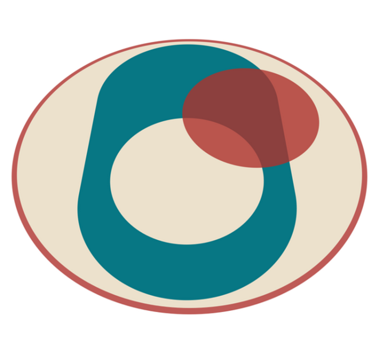 Alfombras vinílicas modernas círculos en armonía - TenVinilo