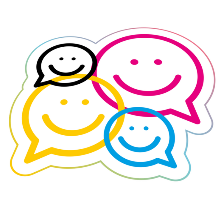 Alfombras vinílicas juvenils colección de caras sonrientes - TenVinilo