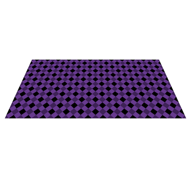 Alfombra de vinilo geométrica patrón a cuadros morado - TenVinilo