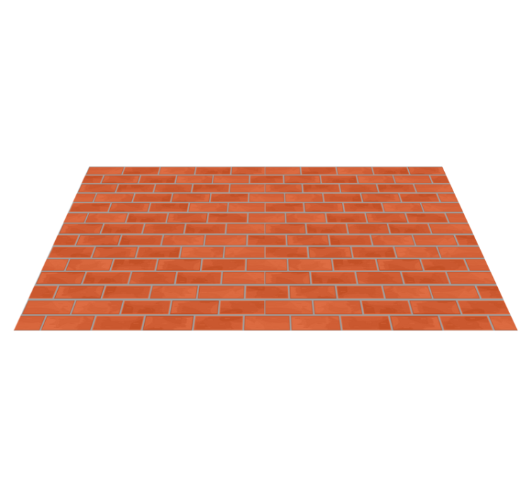 Alfombra vinílica textura piedra patrón de ladrillo rojo - TenVinilo