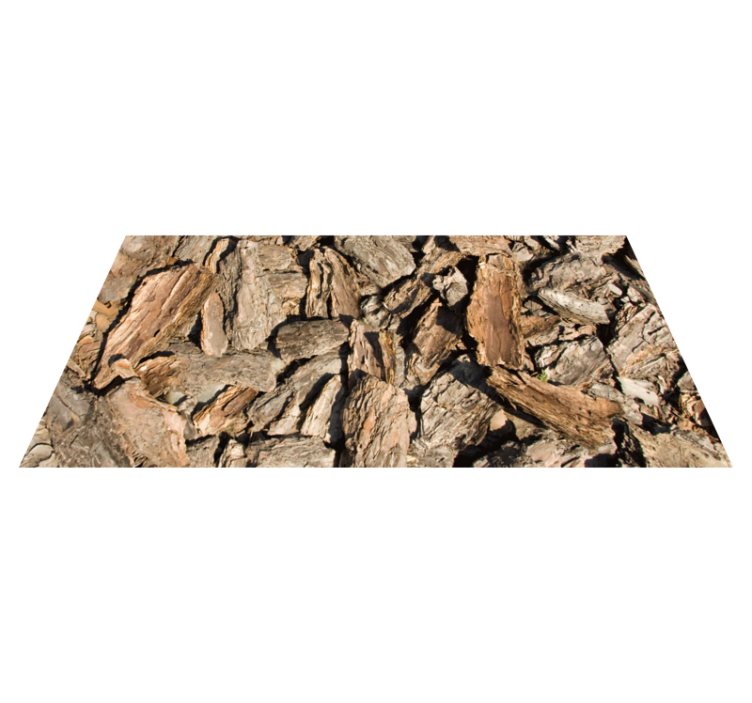 Alfombra vinílica textura madera diseño de corteza natural - TenVinilo