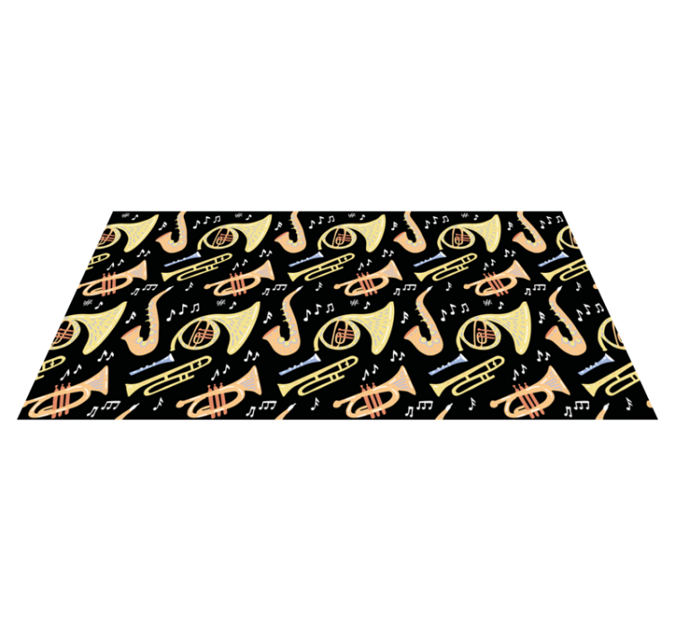 Alfombra vinílica evento conceptos de instrumentos musicales - TenVinilo