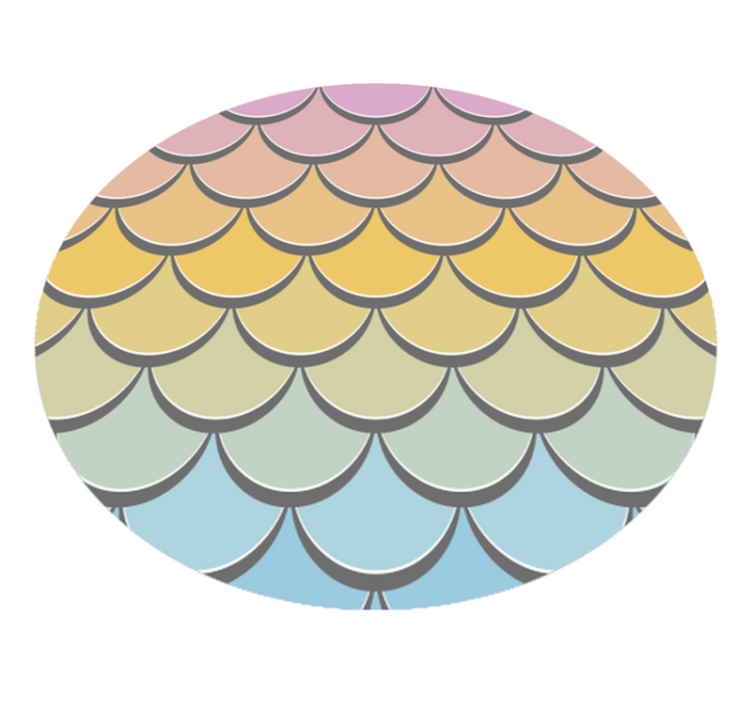 Alfombra vinílica textura escamas de peces de colores - TenVinilo