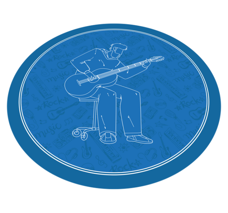 Alfombra vinílica imitación vibraciones musicales - TenVinilo