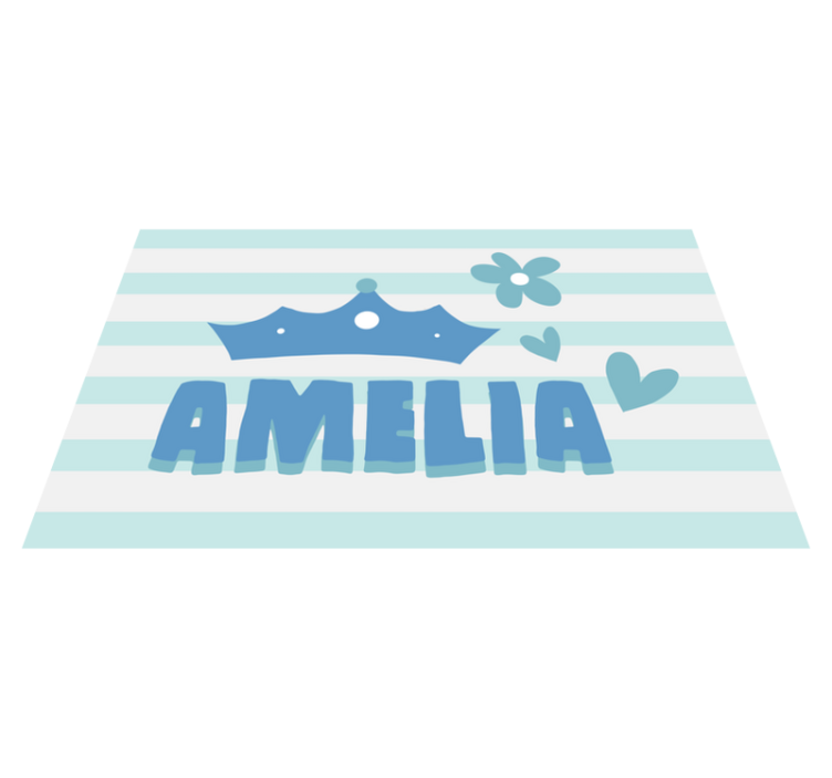 Alfombra vinílica personalizable con nombre personalizado - TenVinilo