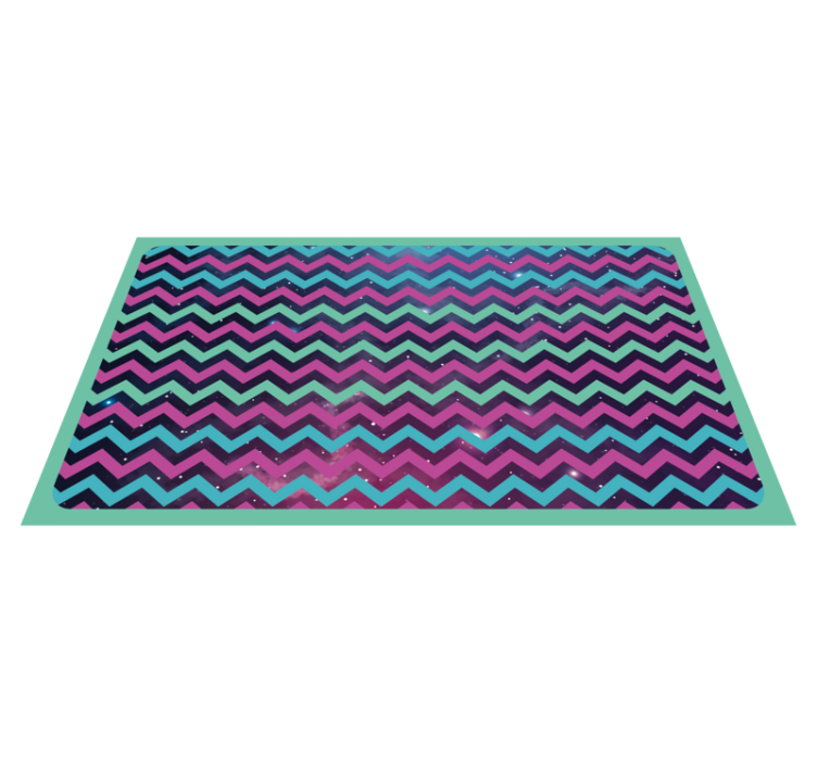 Alfombra de vinilo geométrica patrón zigzag - TenVinilo