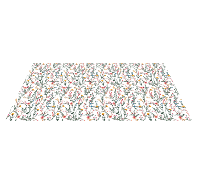 Alfombra vinílica flores oasis botánico - TenVinilo