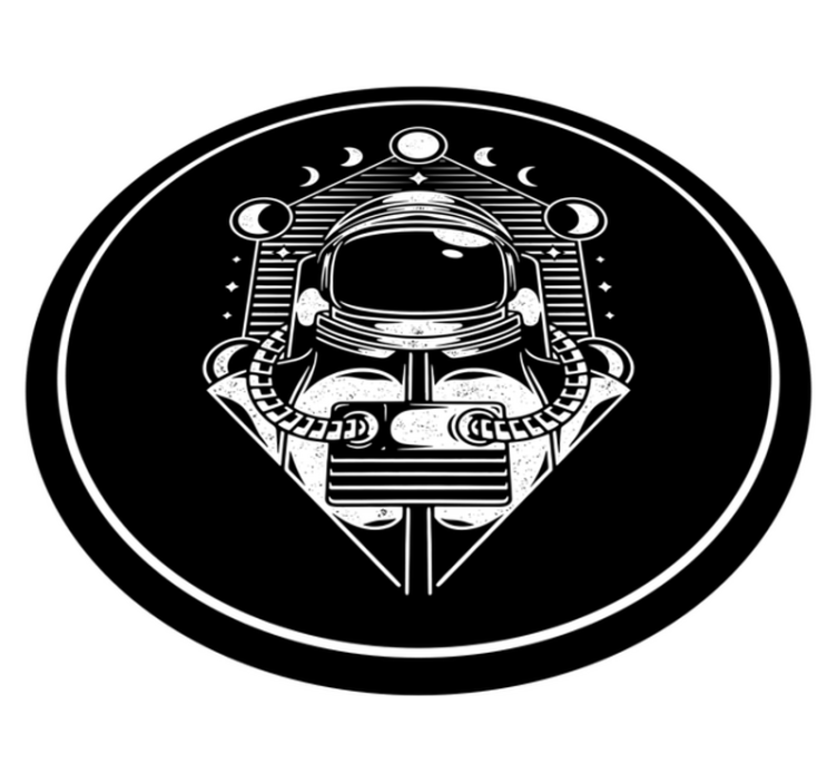 Alfombras vinílicas juvenils gráfico de astronauta - TenVinilo