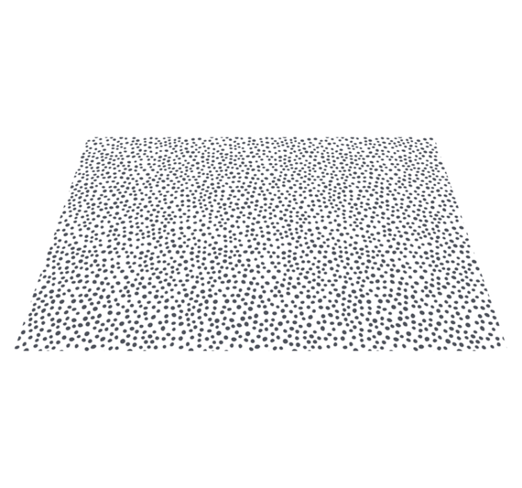 Alfombra vinílica infantil motivo de puntos negros - TenVinilo