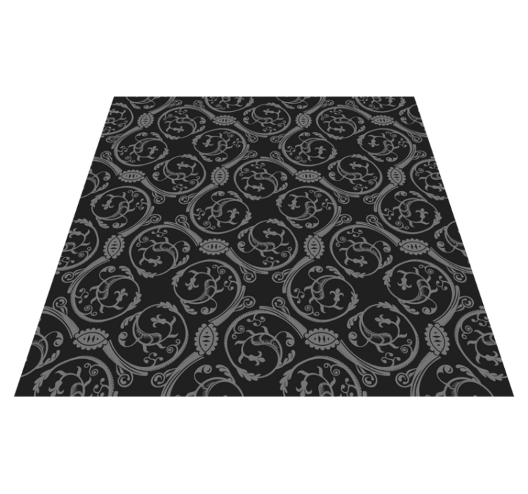 Alfombra vinílica mandala patrón mandala ornamentado - TenVinilo