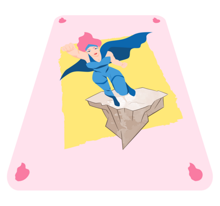 Alfombra de vinilo infantil aventura de superhéroes - TenVinilo