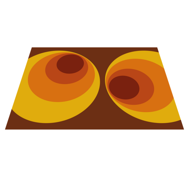 Alfombra de vinilo geométrica espirales abstractas - TenVinilo