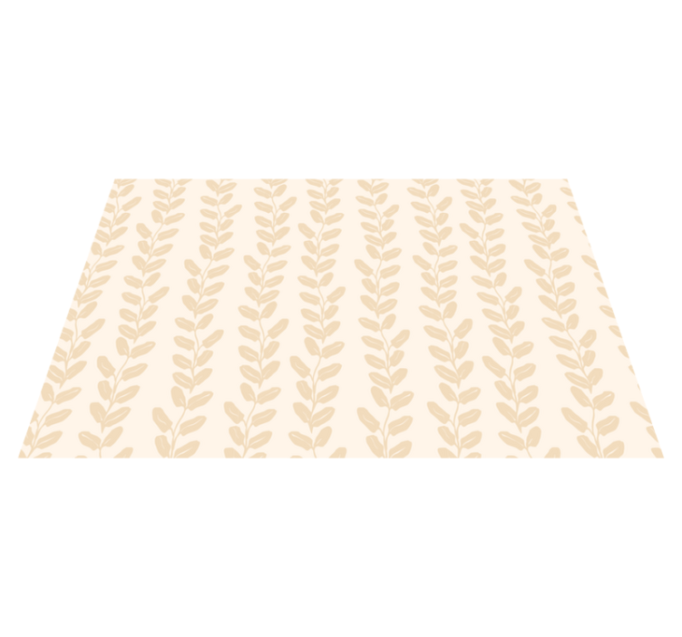 Alfombra vinílica flores patrón botánico - TenVinilo