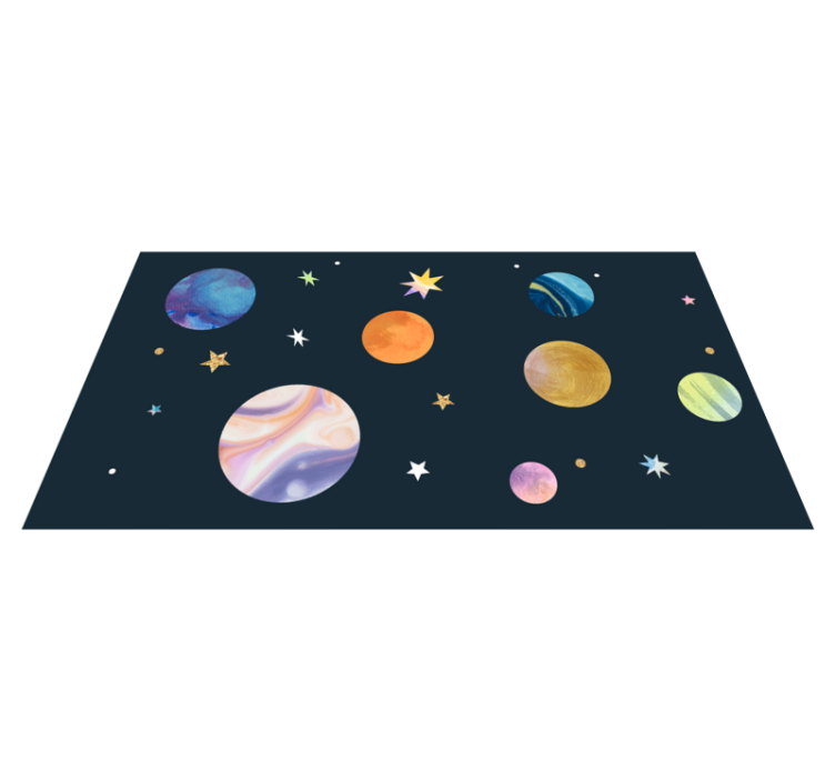 Alfombra vinílica de estrellas espacio cósmico - TenVinilo