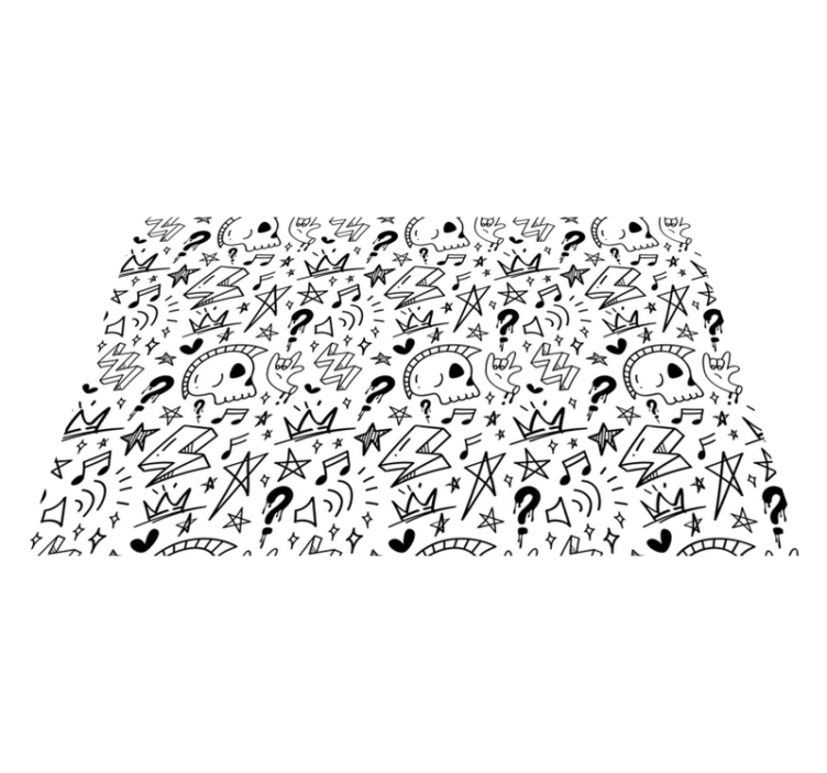 Alfombras vinílicas juveniles patrones eclécticos - TenVinilo