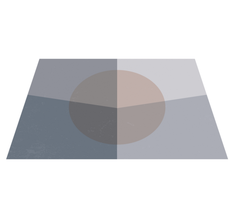 Alfombra de vinilo geométrica círculos superpuestos - TenVinilo