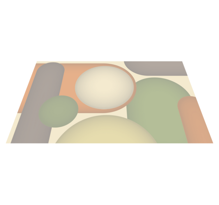 Alfombras vinílicas modernas con patrones circulares - TenVinilo