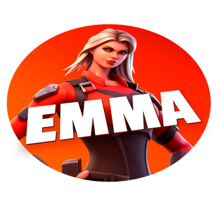 Alfombra vinilo dormitorio personaje femenino de videojuegoPerson - TenVinilo