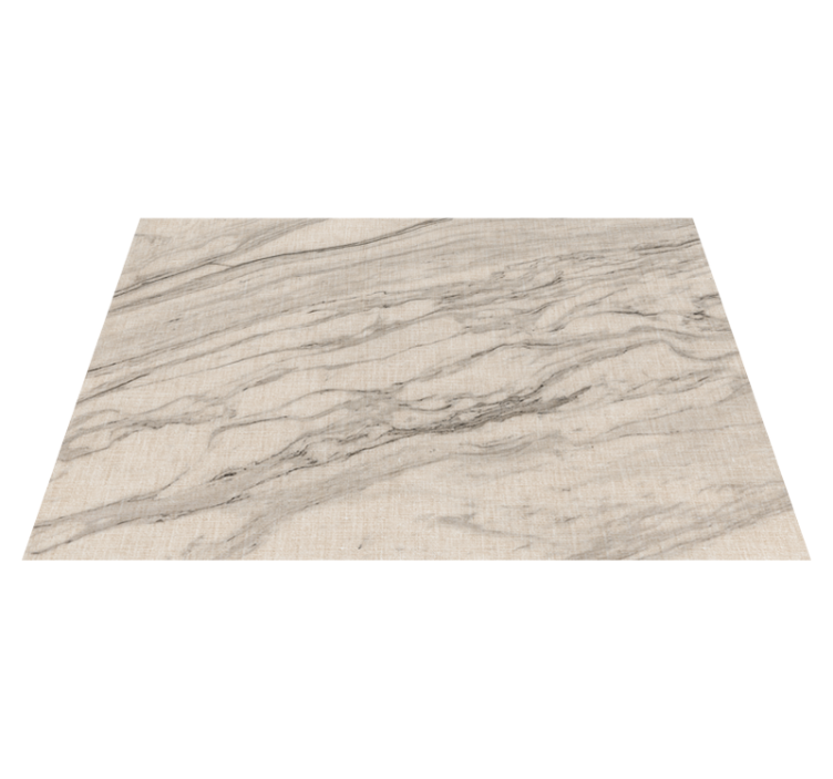 Alfombra vinílica efecto mármol tonos marfil con negro - TenVinilo